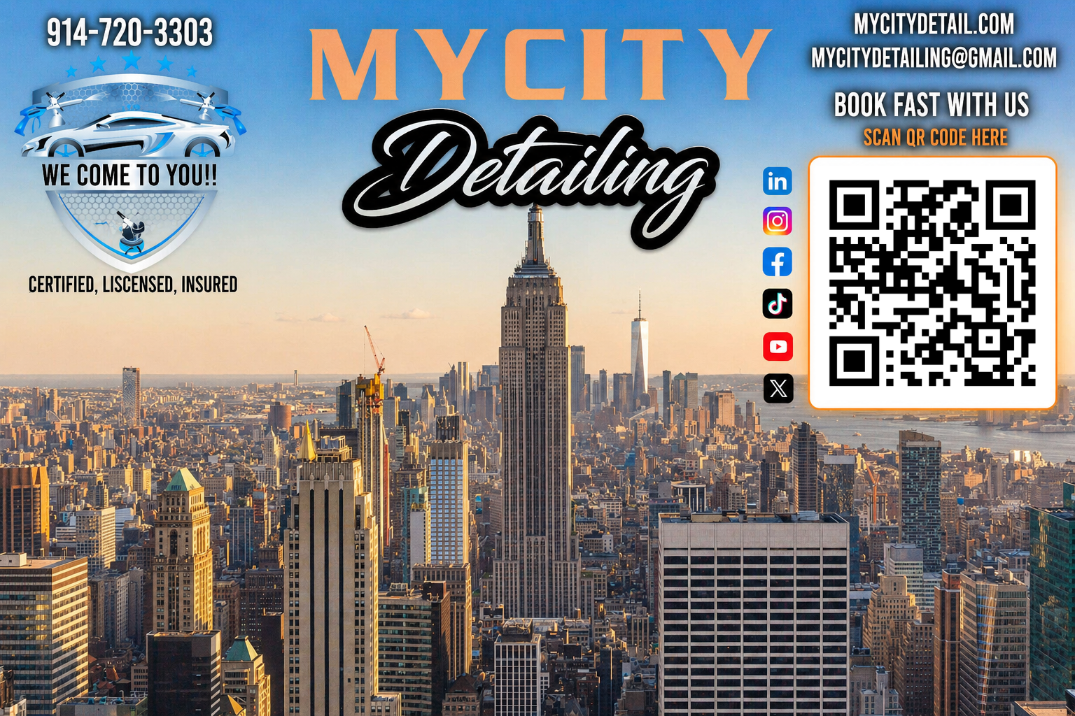 MyCity Mobile Detailing Brand Artwork